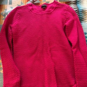 Talbots thick pink sweater xs